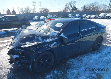 2025 Hyundai Elantra N Line z USA, uszkodzony, nr VIN KMHLR4DF5SU931707